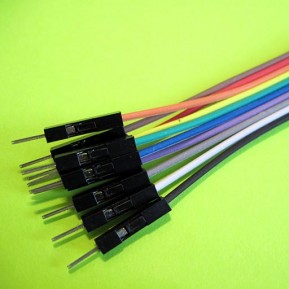 Провода для макетирования (10шт) в виде цветного шлейфа, 30см, штырь-штырь BLS-1